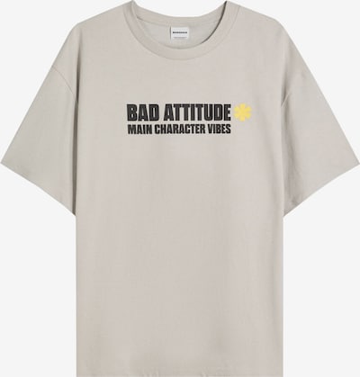 Bershka Koszulka w kolorze żółty / szary / czarny / srebrnym, Podgląd produktu