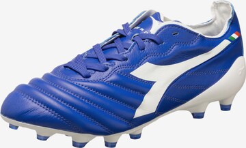 Scarpa da calcio 'Brasil Elite' di Diadora in blu: frontale