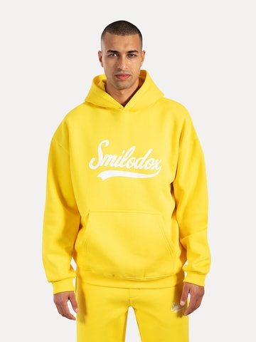 Smilodox Sweatshirt 'Lorik' in Yellow: front