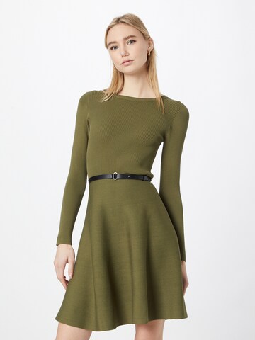 Karen Millen Pletena obleka | zelena barva: sprednja stran