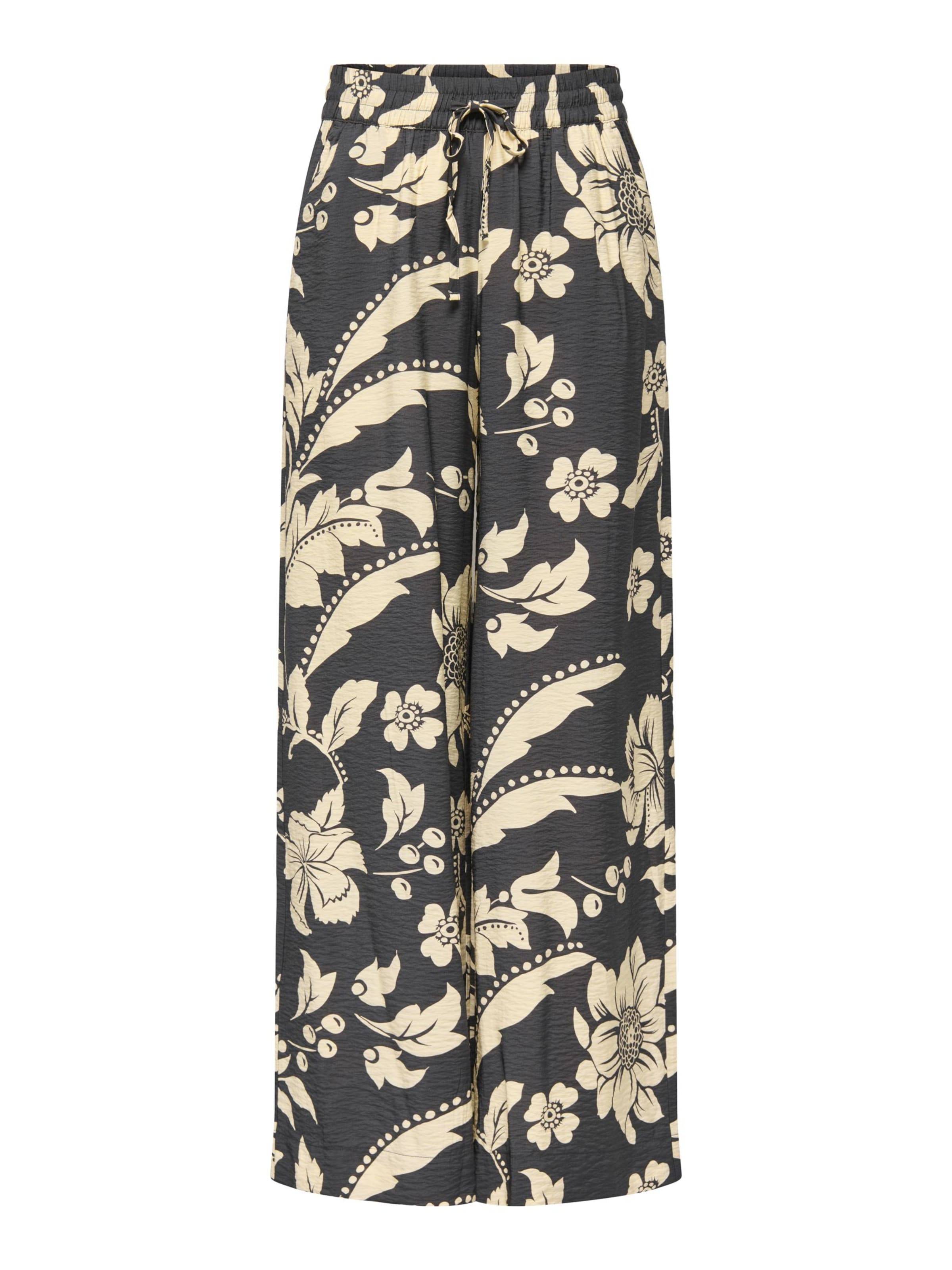 JDY Wide Leg Hose 'JDYTroya' in Grau: Vorderseite