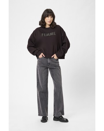 Kaffe Sweatshirt 'Alise ' in Braun