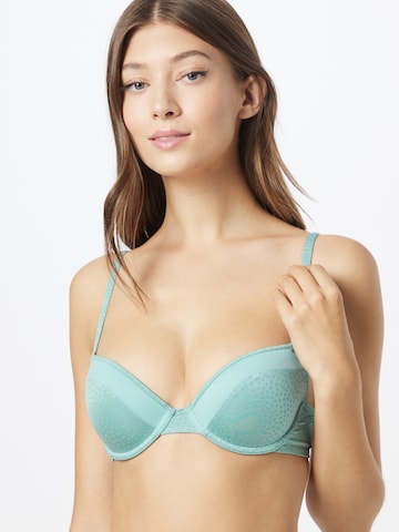 ESPRIT Push-up Bra in Blue: front