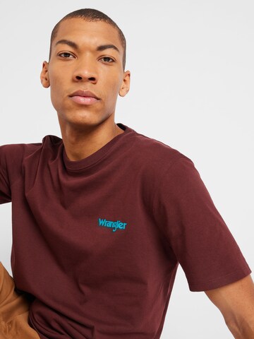 WRANGLER T-Shirt in Braun