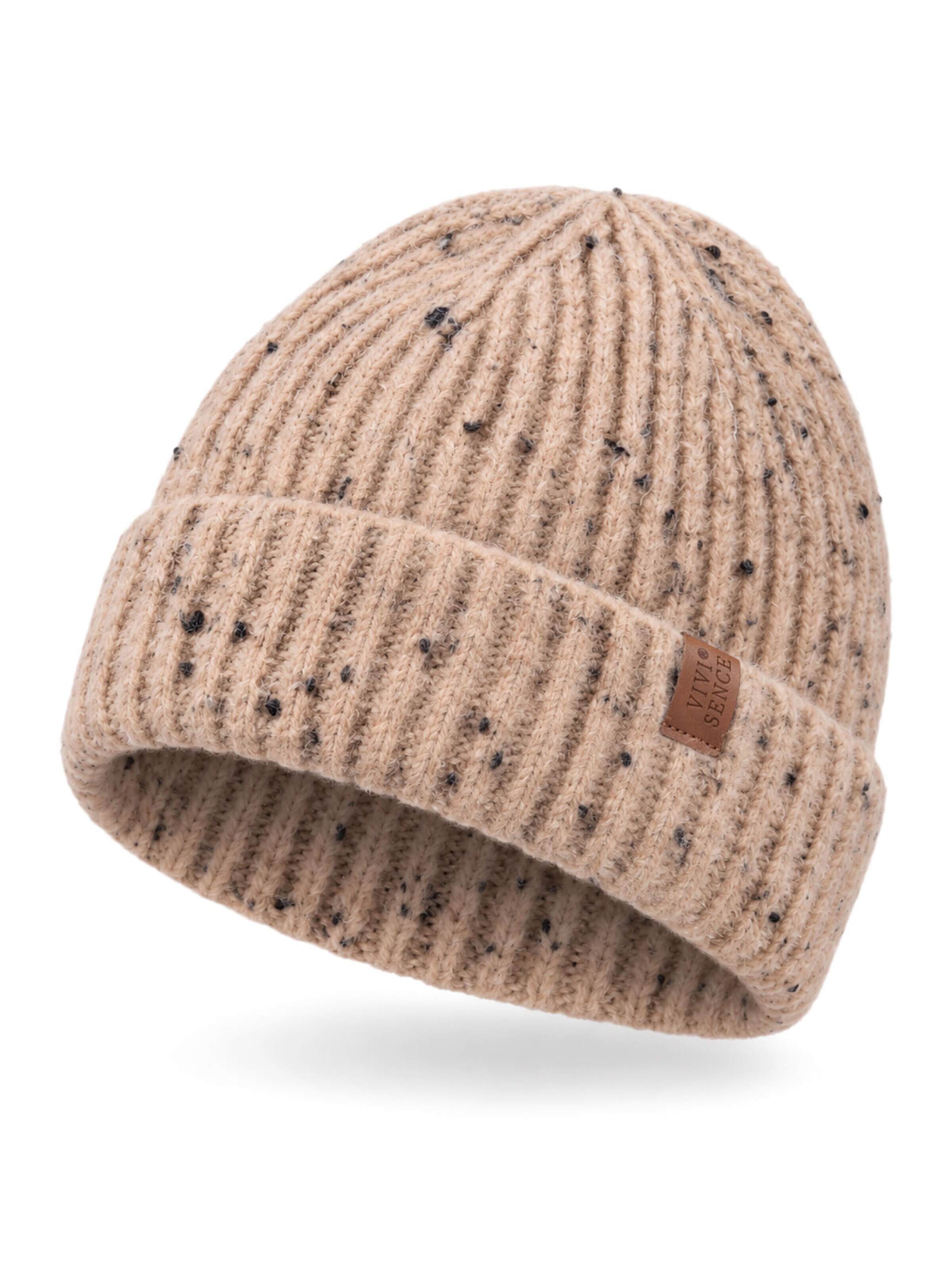 Vivisence Beanie '70126' in Brown: front