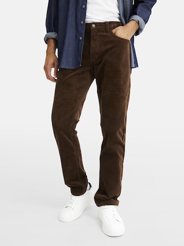 Regular Pantalon bonprix en marron : devant