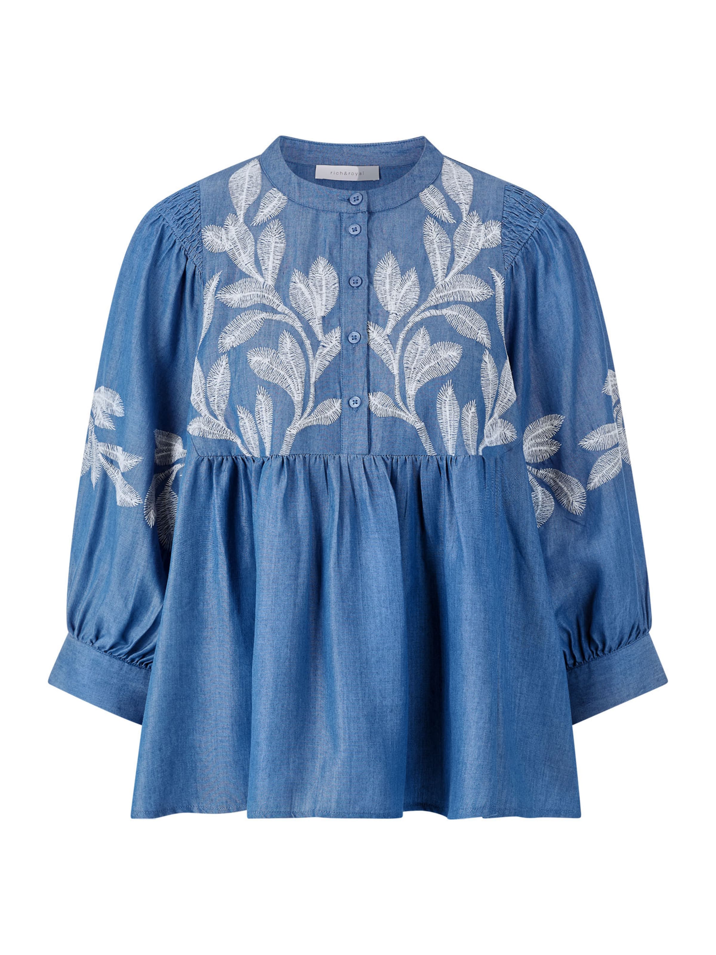 Rich & Royal Pluus, värv sinine: eest vaates