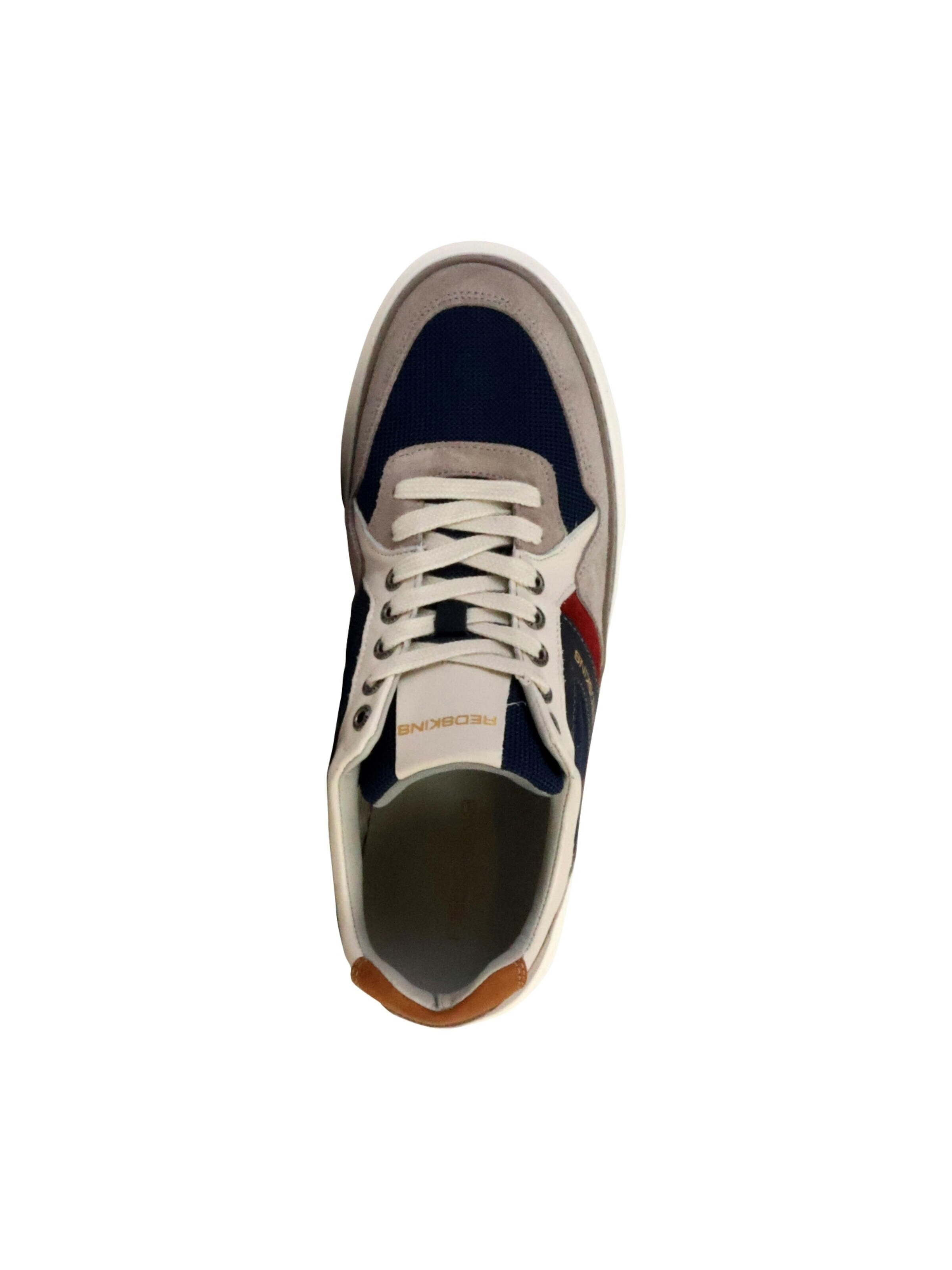 REDSKINS Buty sportowe sznurowane 'Lerma-Sneaker aus Leder' w kolorze szary