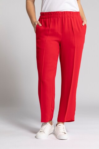 Ulla Popken Regular Broek in Rood: voorkant