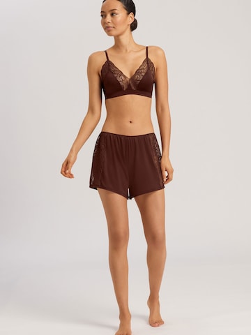 Hanro Triangle Bra ' Elia ' in Brown