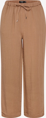 SOAKED IN LUXURY Loose fit Pants 'Camile' in Brown: front