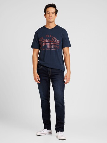 Superdry Shirt 'Classic' in Blauw