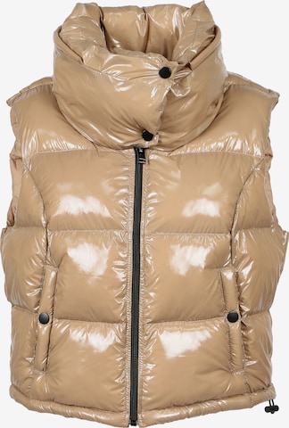 Vestă de la FREAKY NATION pe bej: față