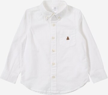 GAP Comfort fit Overhemd 'OXFORD' in Wit: voorkant