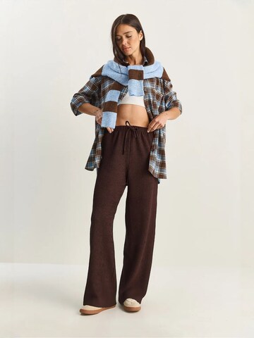 Loosefit Pantalon Bianco Lucci en marron