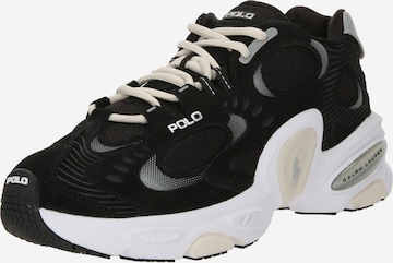 Polo Ralph Lauren Sneakers laag 'MDRN TRN 100-SNEAKERS-LOW TOP LACE' in Zwart: voorkant