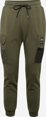 ANTONY MORATO Tapered Cargo Pants in Green: front