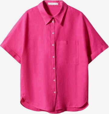 MANGO Blouse 'Pai' in Roze: voorkant