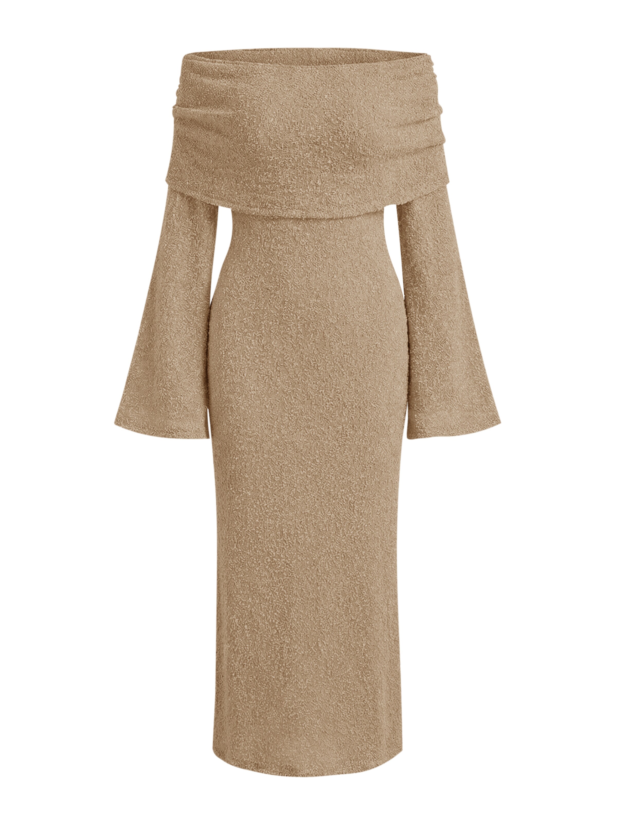 Imily Bela Strikkjole i grøn: forside