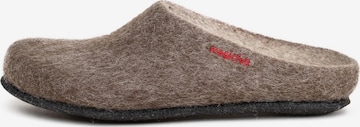 MagicFelt Hausschuh 'Filz' in Braun: Vorderseite