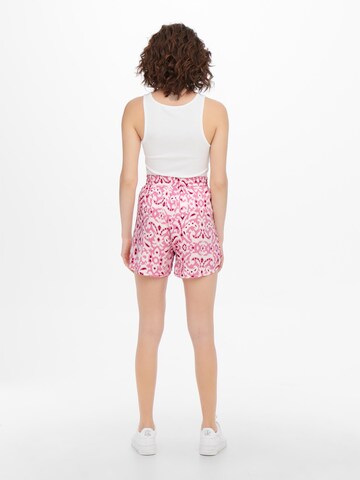 ONLY Regular Trousers 'MILEY' in Pink