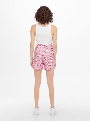 ONLY Regular Shorts 'MILEY' in Pink