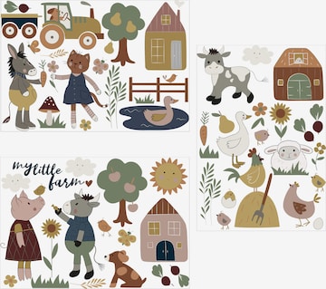 Depot Wallpaper/Sticker 'Little Farm' in Mixed colors: front