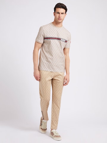 GUESS T-Shirt 'Jamey' in Beige