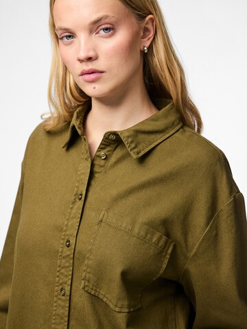 Chemisier 'PCMAISIE' PIECES en vert