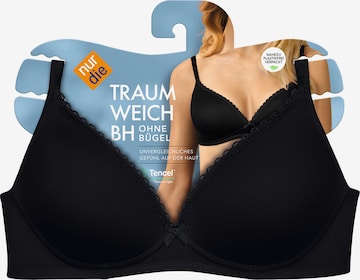 Triangle Soutien-gorge ' Traumweich ' Nur Die en noir : devant