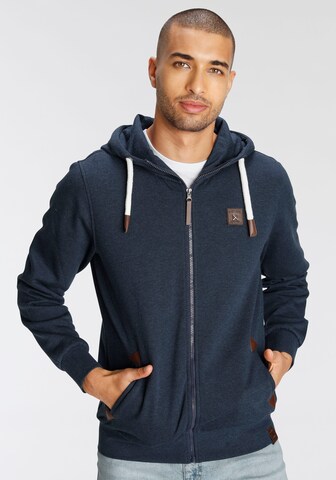 AJC Zip-Up Hoodie in Blue