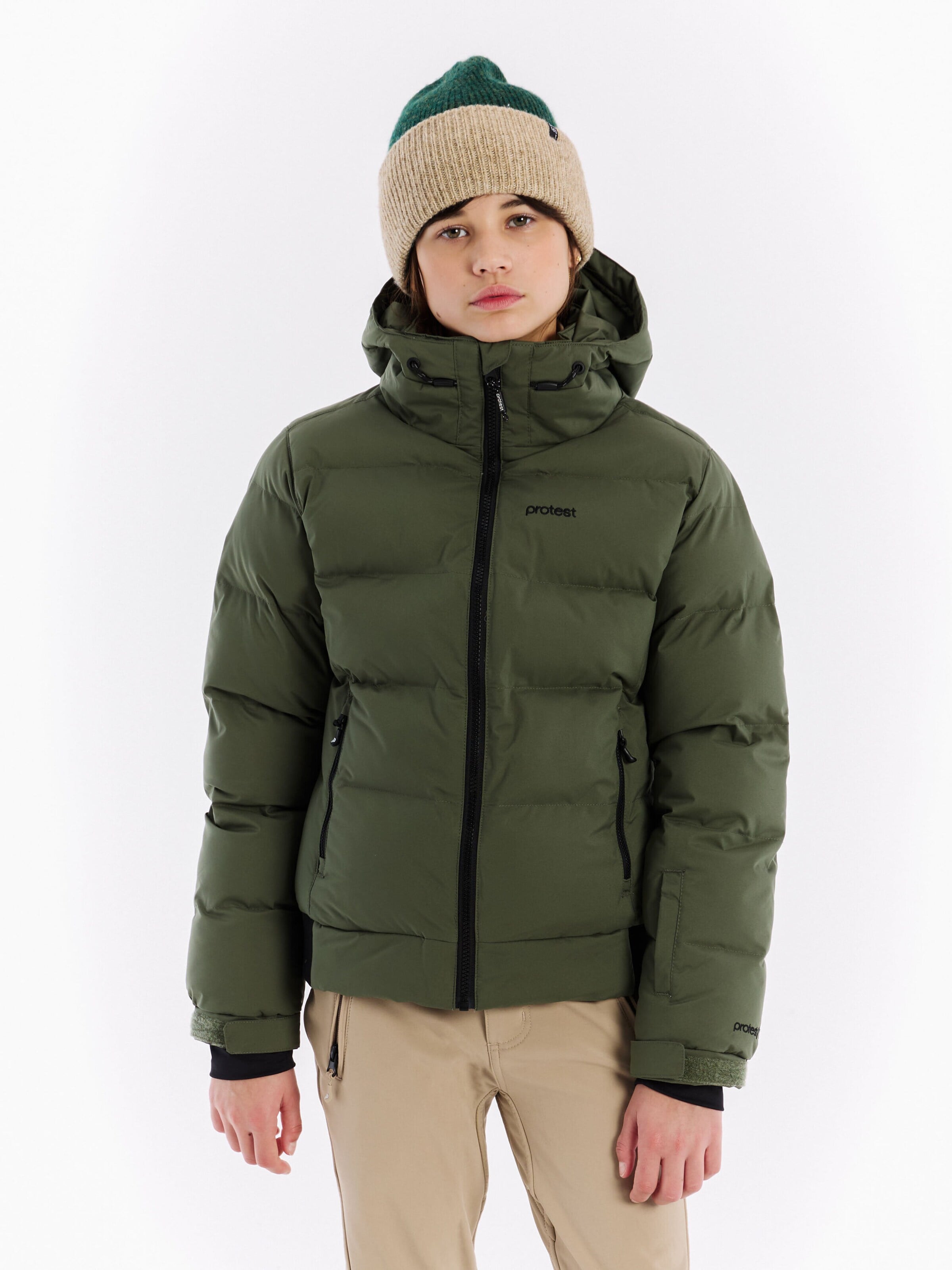 Veste de sport 'PRTELINY JR' PROTEST en vert : devant