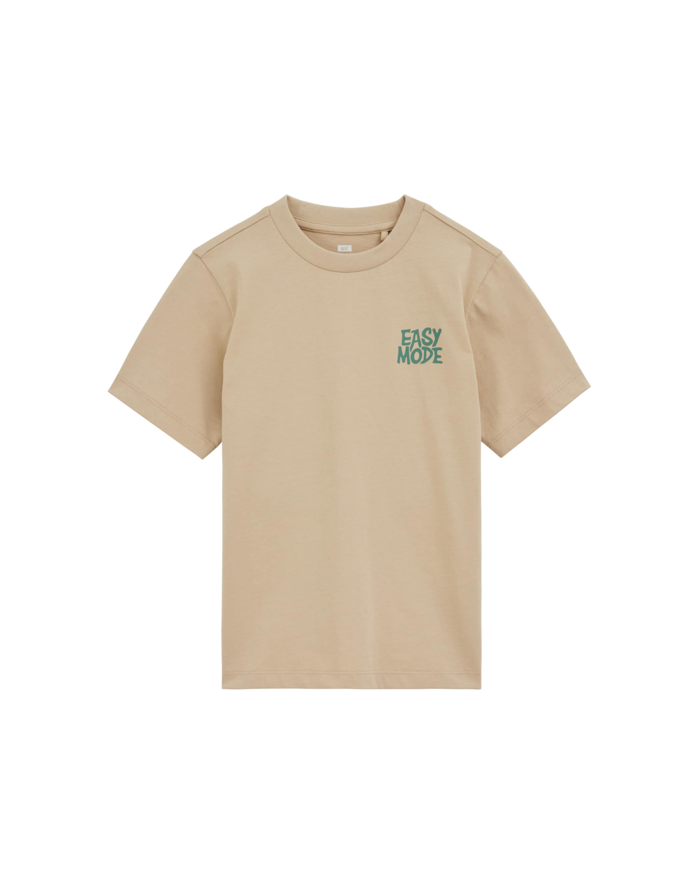 T-Shirt WE Fashion en beige : devant