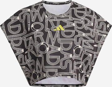 ADIDAS PERFORMANCE Funkcionalna majica 'FARM' | črna barva: sprednja stran