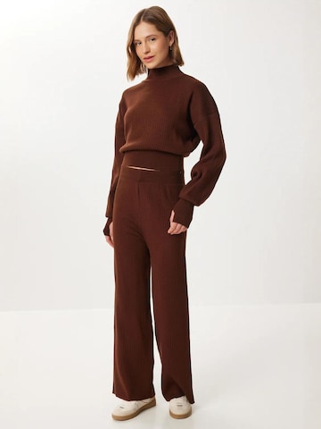 Happiness İstanbul Hosenanzug in Braun: Vorderseite