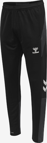 Hummel Slimfit Sportbroek 'Lead' in Zwart