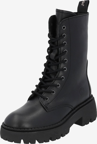 Palado Lace-Up Ankle Boots 'Delos' in Black: front