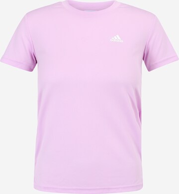 ADIDAS SPORTSWEAR - Camiseta funcional 'Aeroready Designed 2 Move 3-Stripes' en rosa: frente