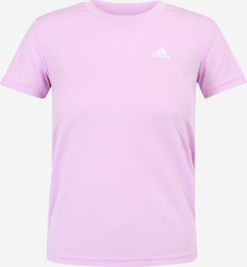 ADIDAS SPORTSWEAR Performance Shirt 'Aeroready Designed 2 Move 3-Stripes' in Pink: front