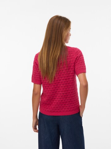 VERO MODA Sweater 'VMJaqueline' in Red