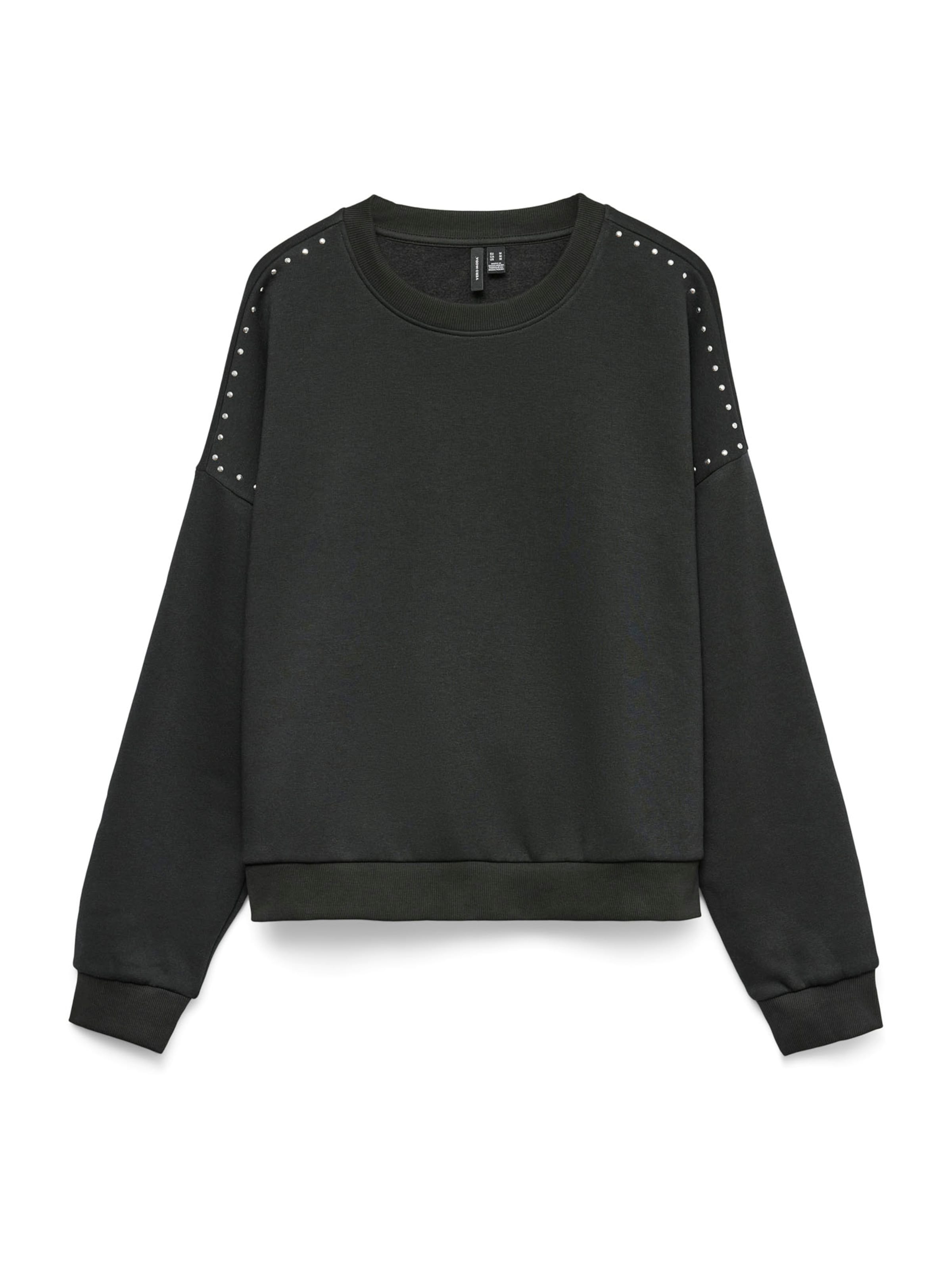 Bluză de molton 'VMLOTTE' de la VERO MODA pe negru: față