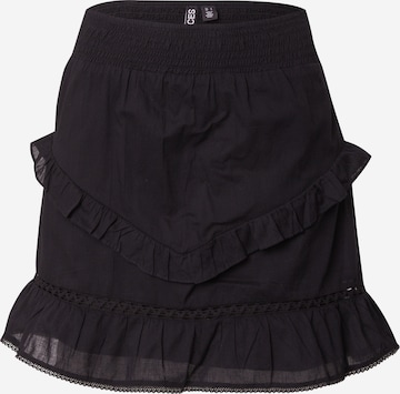 Gonna 'PCAstrid' di PIECES in nero: frontale