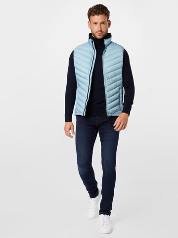 Gilet TOM TAILOR en bleu