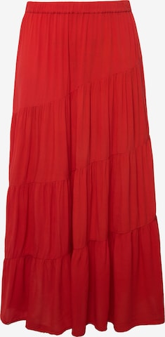 Ulla Popken Rock in Rot: Vorderseite