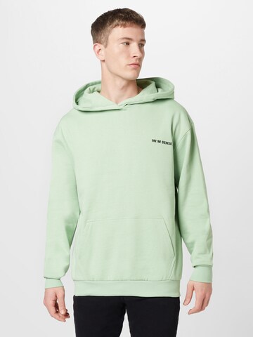 9N1M SENSESweater majica - zelena boja: prednji dio