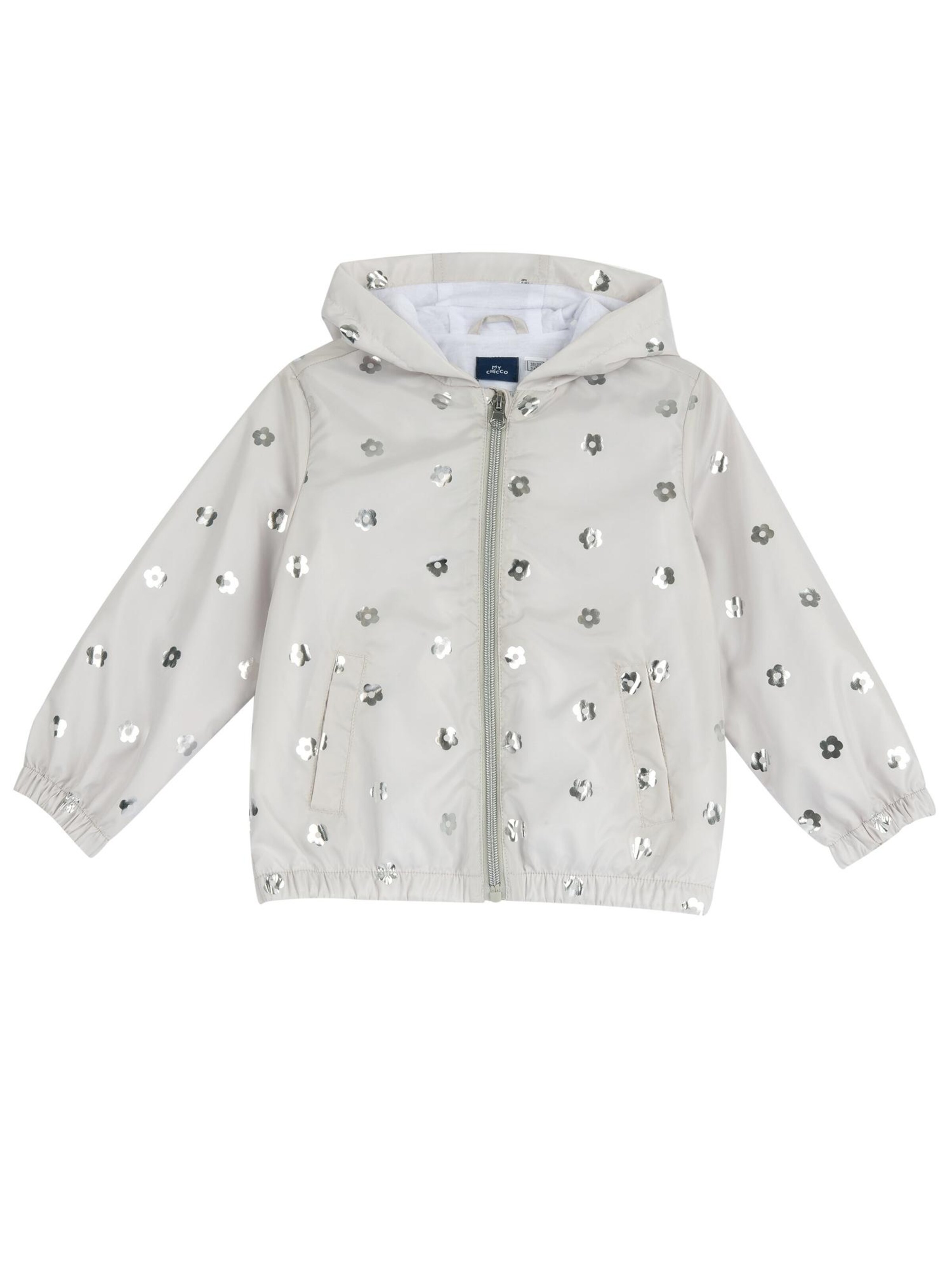 Geacă de primăvară-toamnă de la Chicco pe gri: față