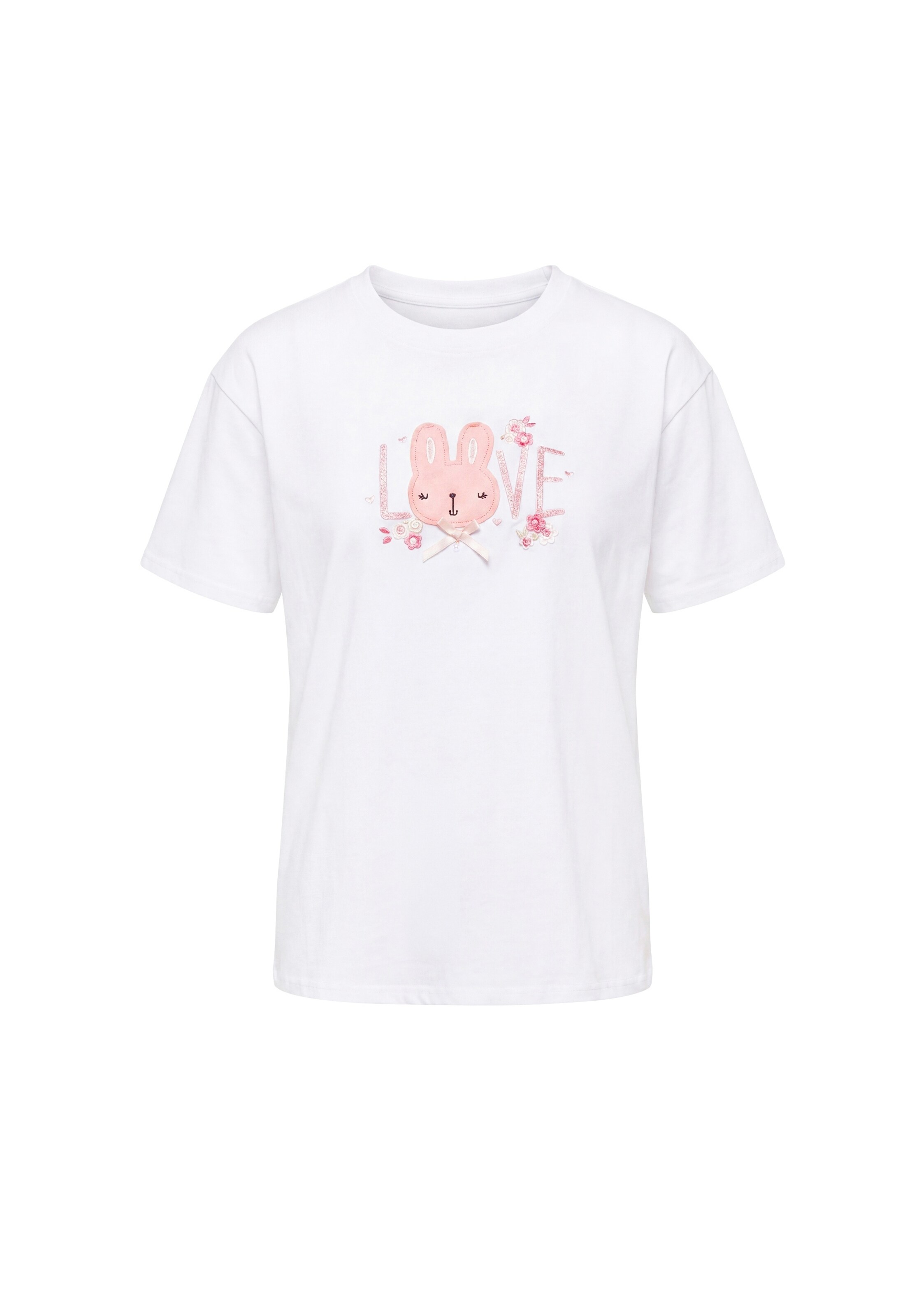 MYMO Shirt 'Pop' in Wit: voorkant