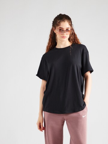 NIKE Funktionsbluse 'One' i sort: forside