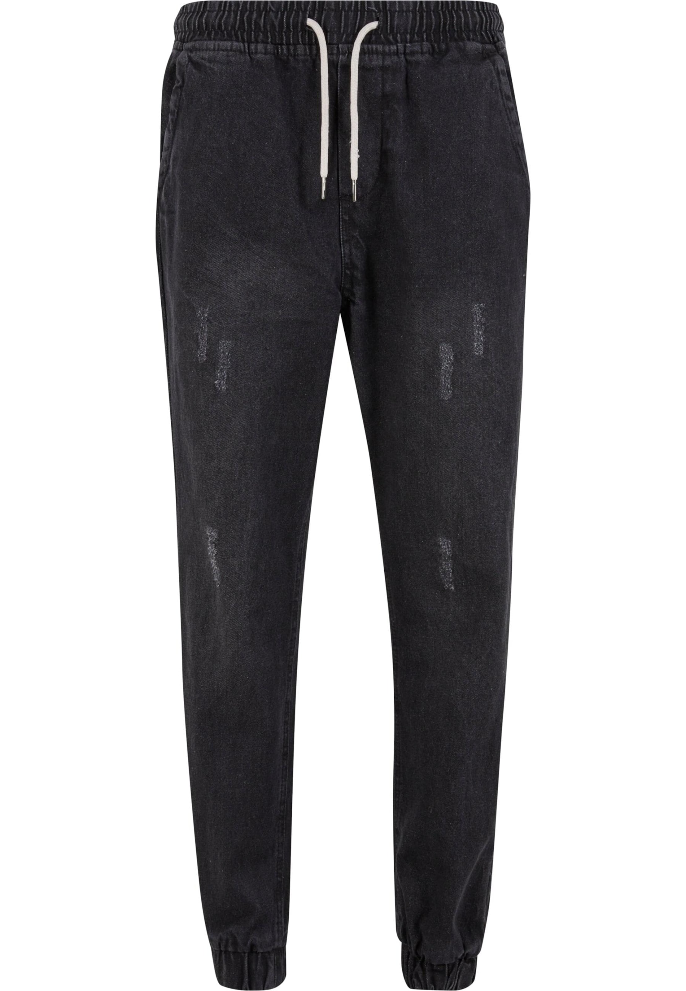 Urban Classics Конический (Tapered) Джинсы в Черный: спереди