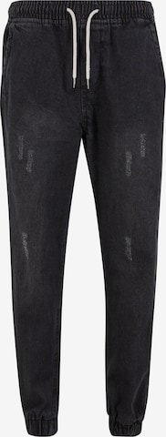 melns Urban Classics Pakapēniski sašaurināts piegriezums Džinsi: no priekšpuses